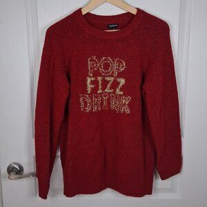 Torrid Red Crewneck Winter Holiday Christmas Sweater Women's 00 Medium